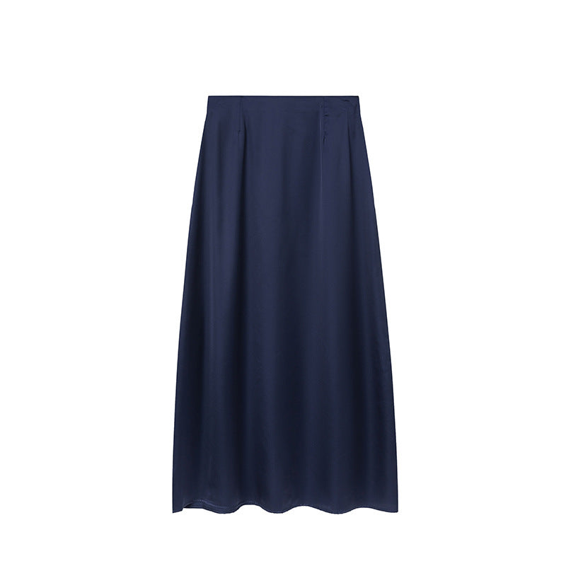 Damen Maxirock aus hochwertigem Satin mit elegantem Schnitt und fließendem Fall Stalluxe