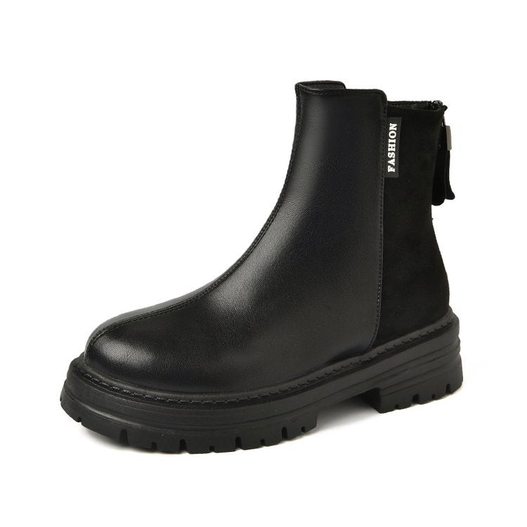 Damen Modische Chelsea-Stiefel mit rutschfester Profilsohle und elastischem Einsatz Stalluxe