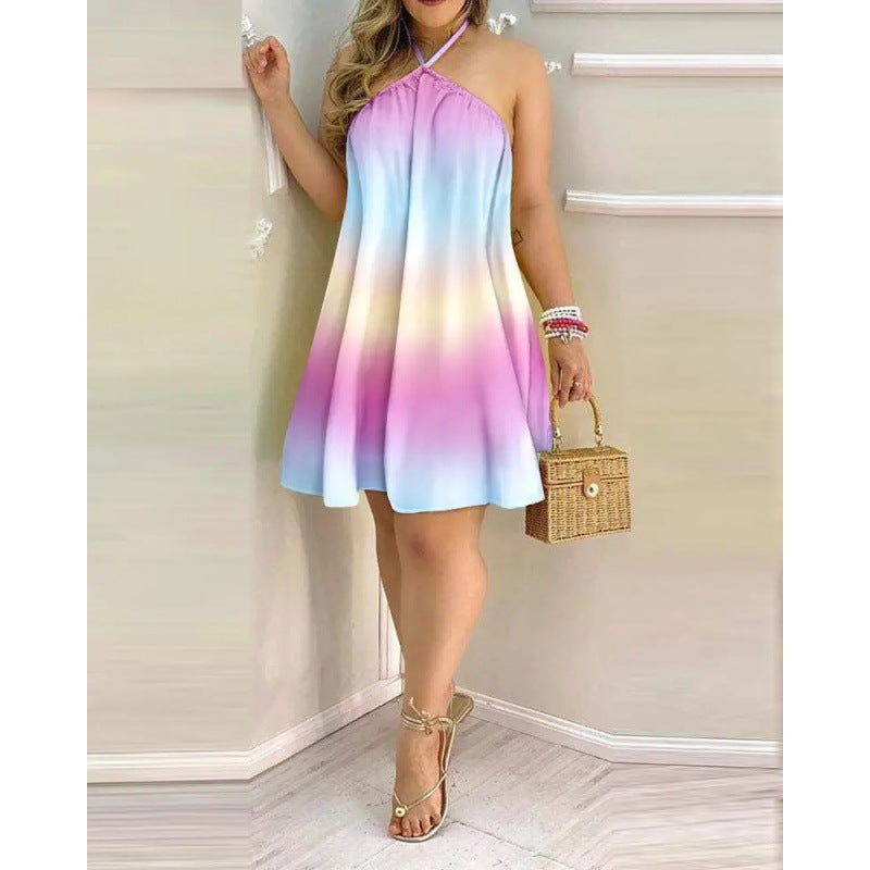 Damen Sommerkleid im lockeren Schnitt mit floralem Design Stalluxe