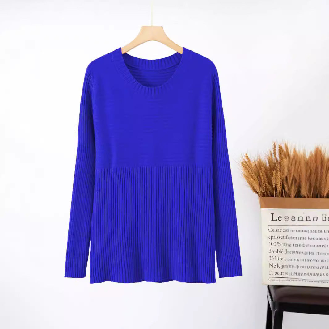 Damen Feinstrickpullover mit strukturiertem Design und Rundhalsausschnitt Stalluxe