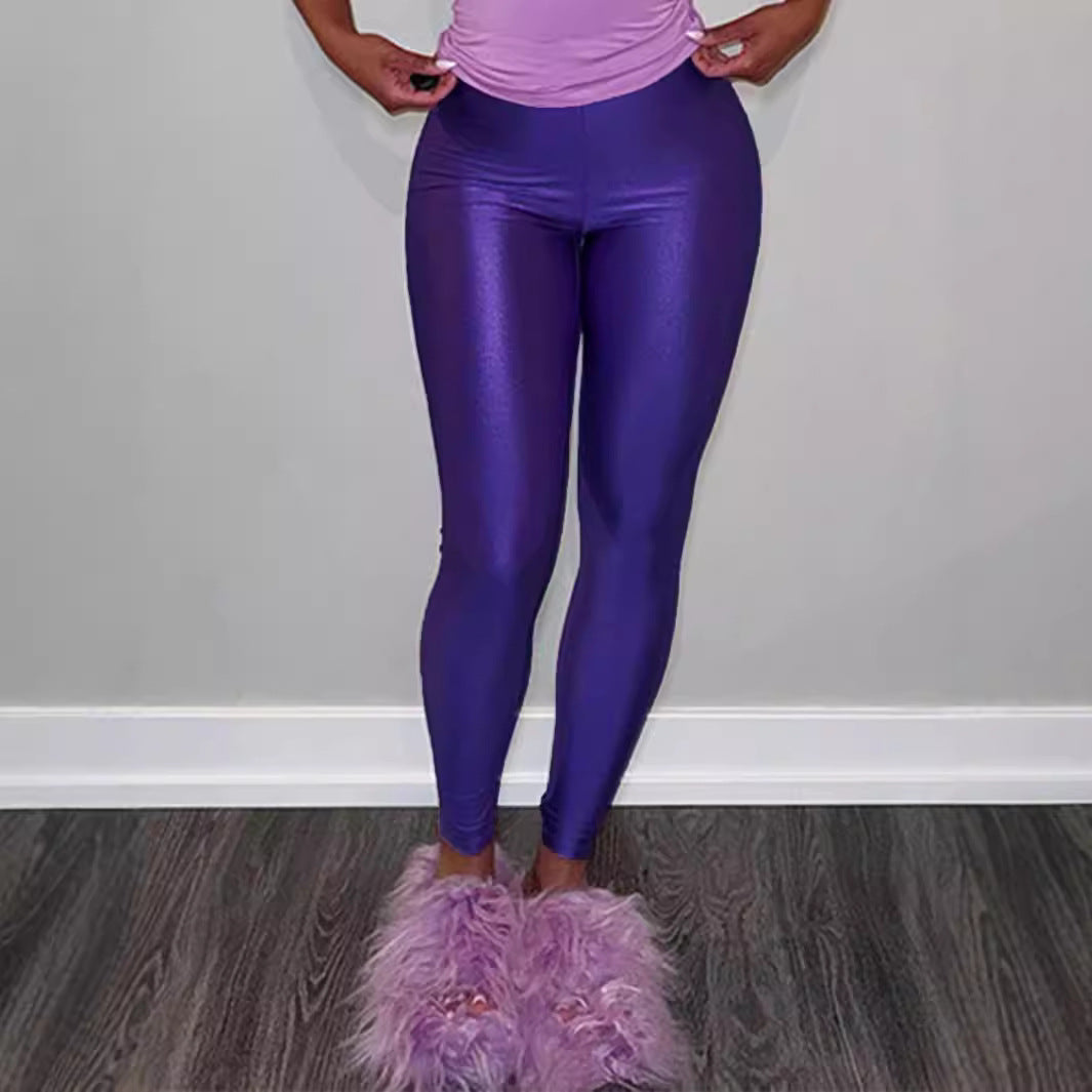 Damen Hochwertige Shiny Leggings mit hohem Bund und perfekter Passform Stalluxe