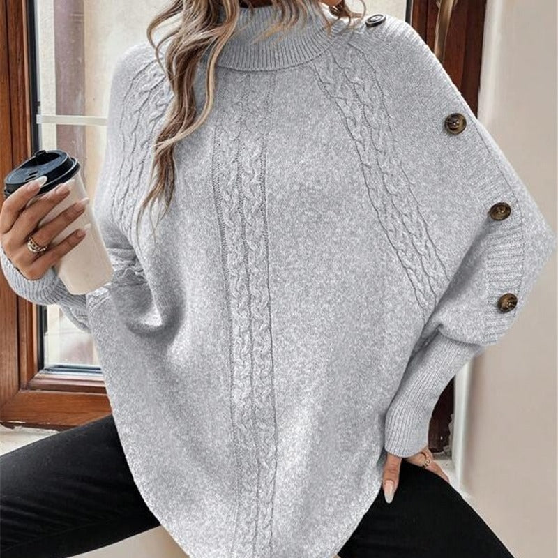 Damen Strickpullover mit eleganten Knopfdetails und lässigem Schnitt Stalluxe