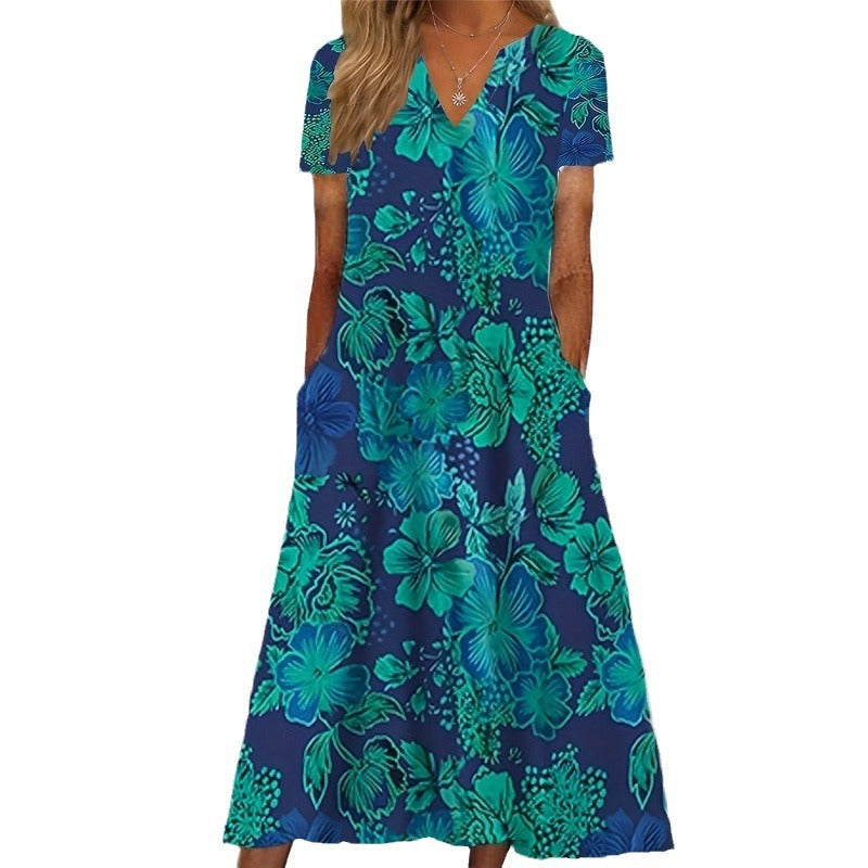 Damen Sommerkleid mit floralem Muster Stalluxe