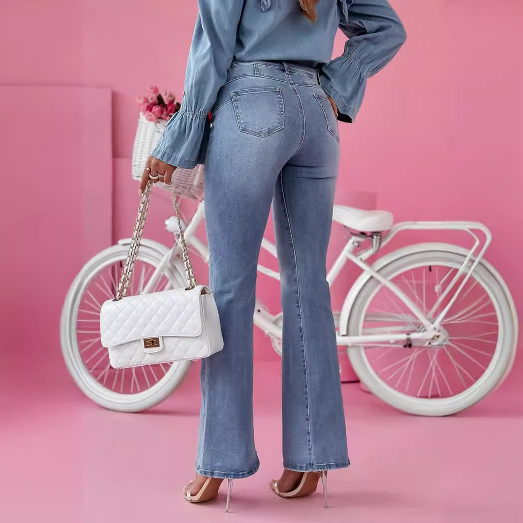 Damen Flared Jeans im eleganten Vintage-Stil Stalluxe