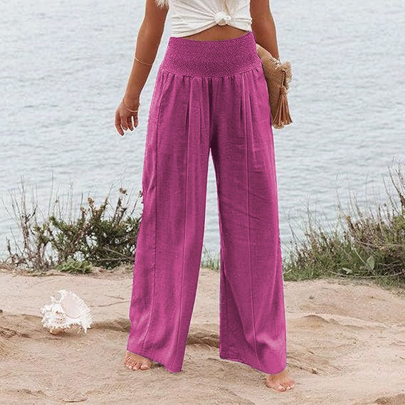 Damen Elegante und luftige Palazzohose Stalluxe