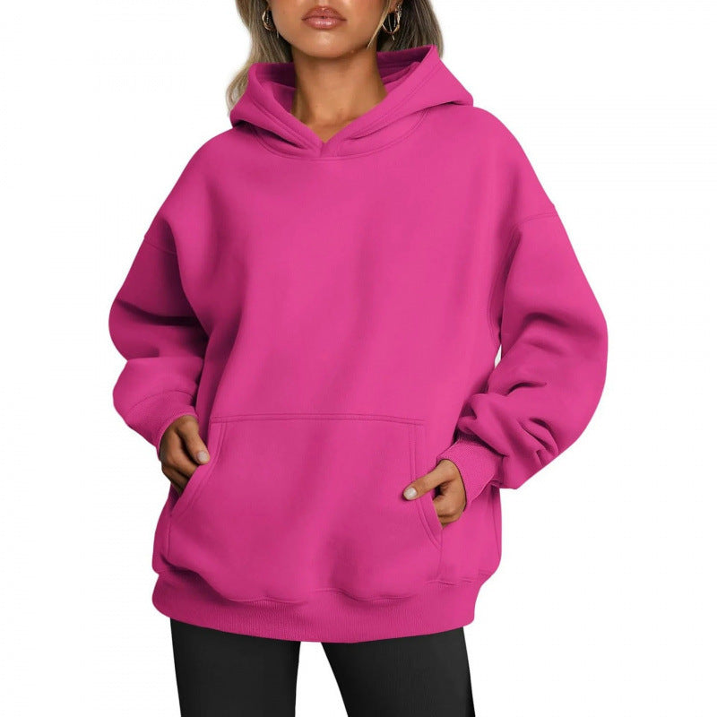 Damen Hoodie mit integriertem Taschen-Design und weichem Innenfutter Stalluxe