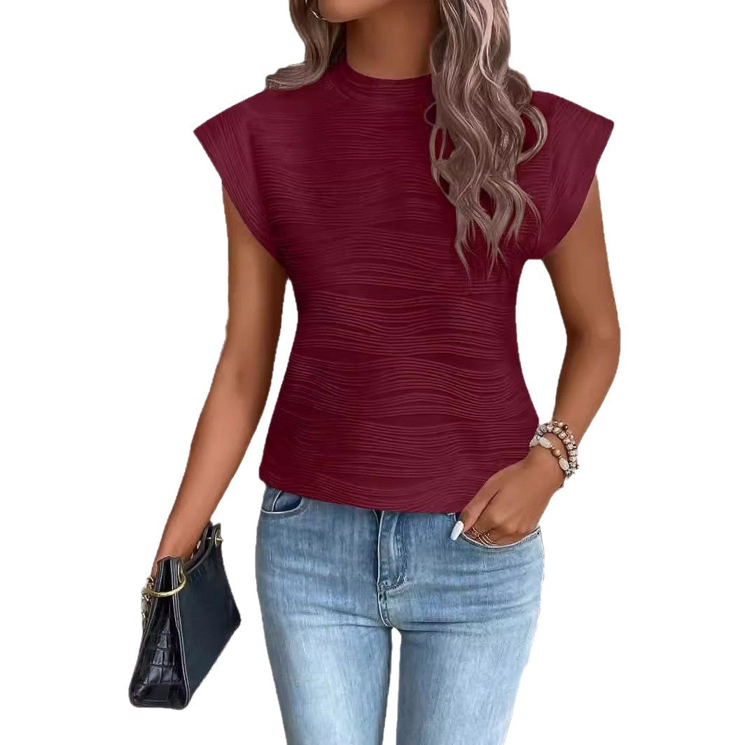 Damen elegantes Top mit strukturiertem Design Stalluxe