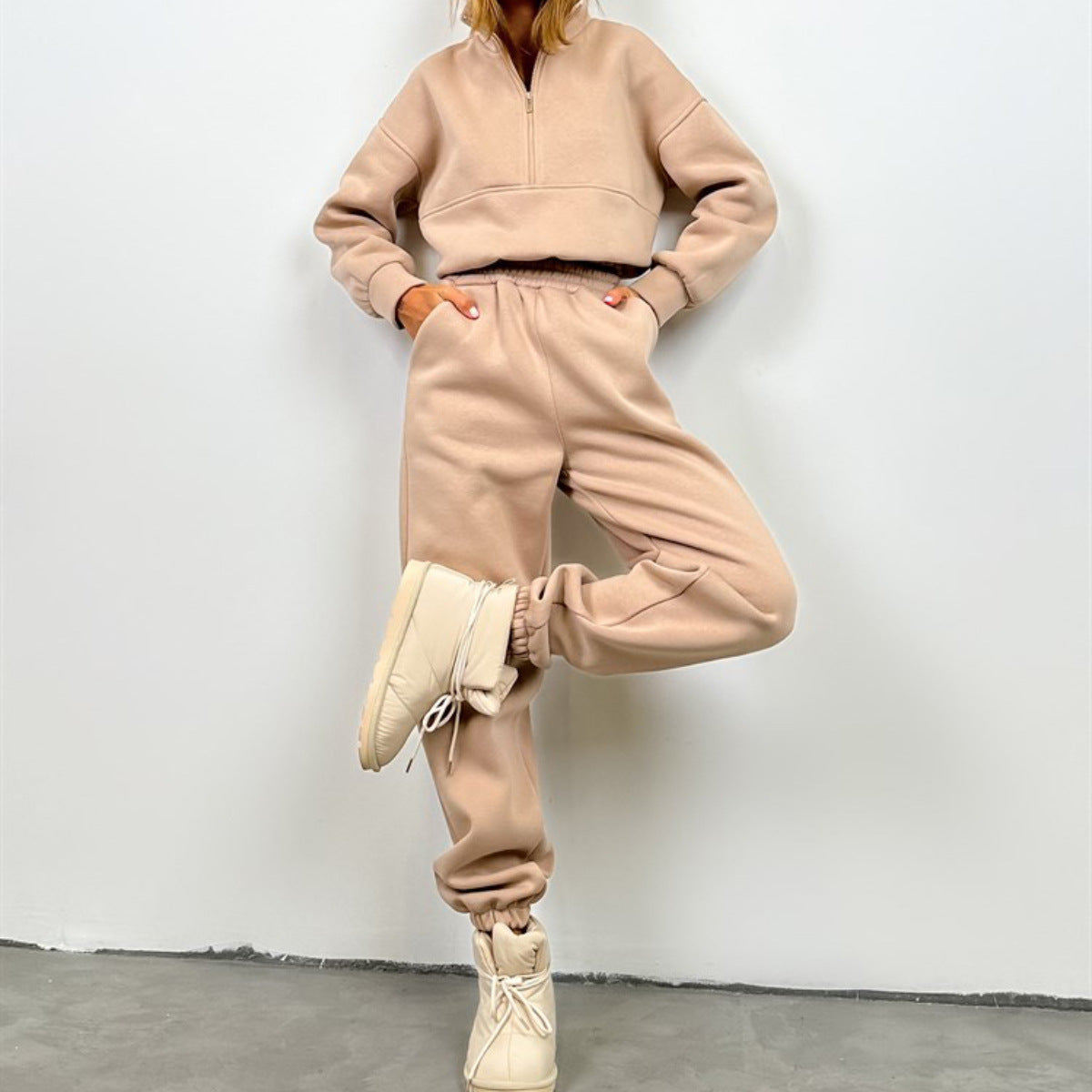 Damen sportlicher Hoodie und Jogginghose Set Stalluxe