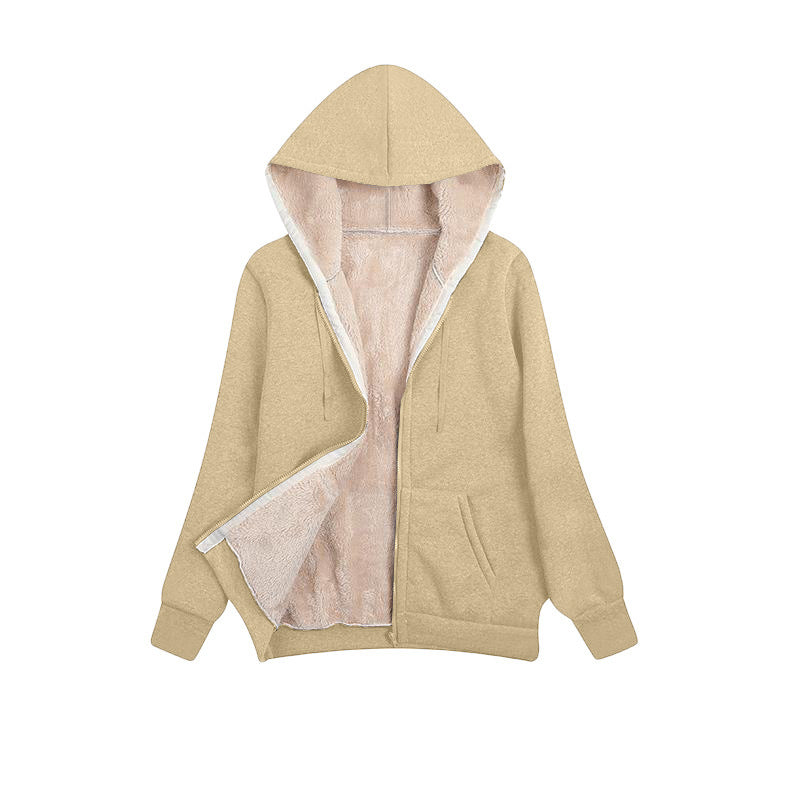 Damen Kuschelige Fleecejacke mit hohem Kragen und praktischem Reißverschluss Stalluxe