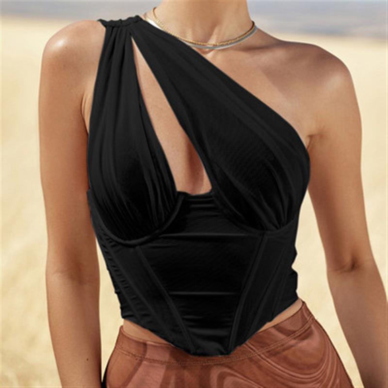 Damen Extravaganter Bodysuit mit asymmetrischem Design und raffinierten Details Stalluxe