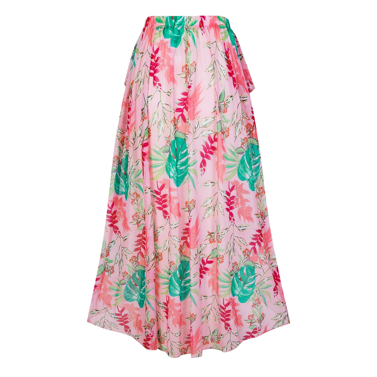 Damen Badeanzug mit raffiniertem Schleifen-Ausschnitt und floralem Maxi-Rock Stalluxe