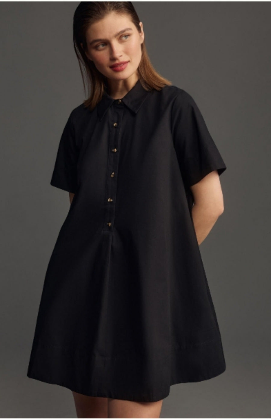 Damen Hemdblusenkleid in A-Linie von Stalluxe