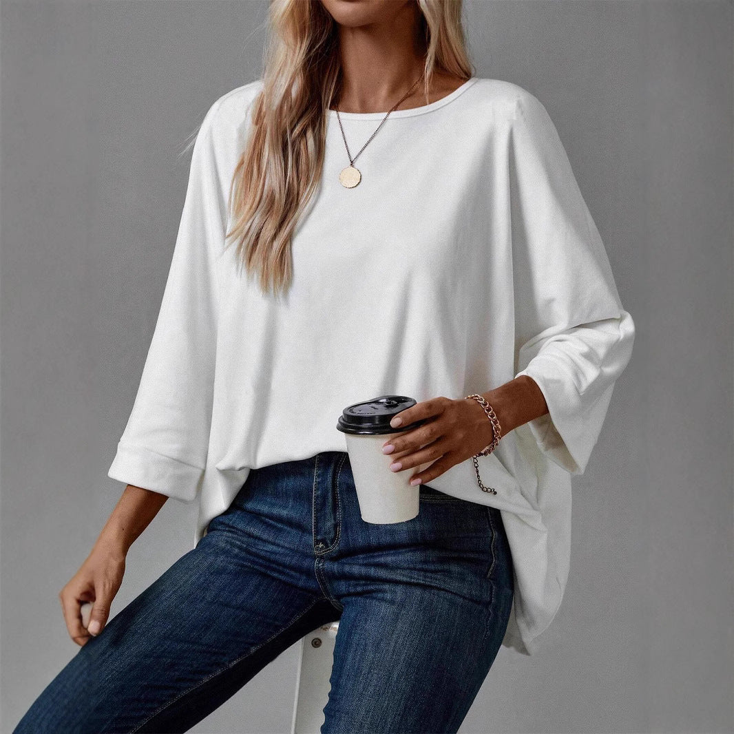 Damen Oversized Sweatshirt mit asymmetrischem Schnitt und intuitivem Tragekomfort Stalluxe