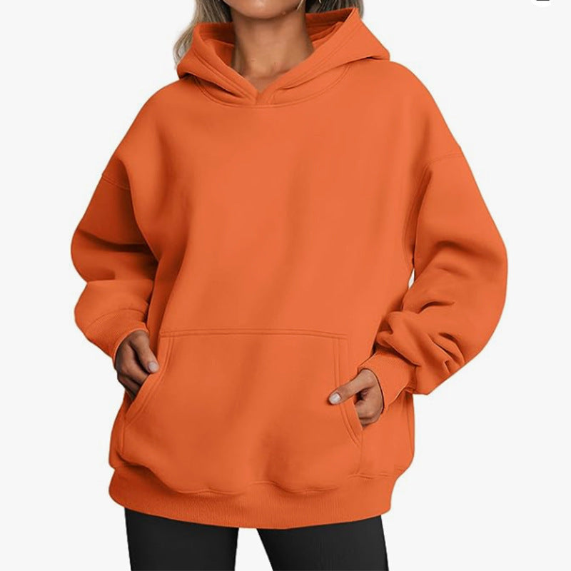 Damen Hoodie mit integriertem Taschen-Design und weichem Innenfutter Stalluxe