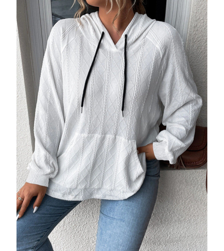 Damen Relaxed Fit Kapuzenpullover mit strukturiertem Design Stalluxe