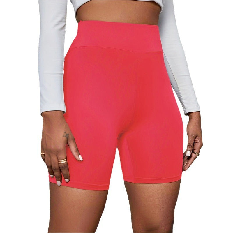 Damen Hochtaillierte Sportshorts mit komprimierendem Effekt und atmungsaktivem Material Stalluxe