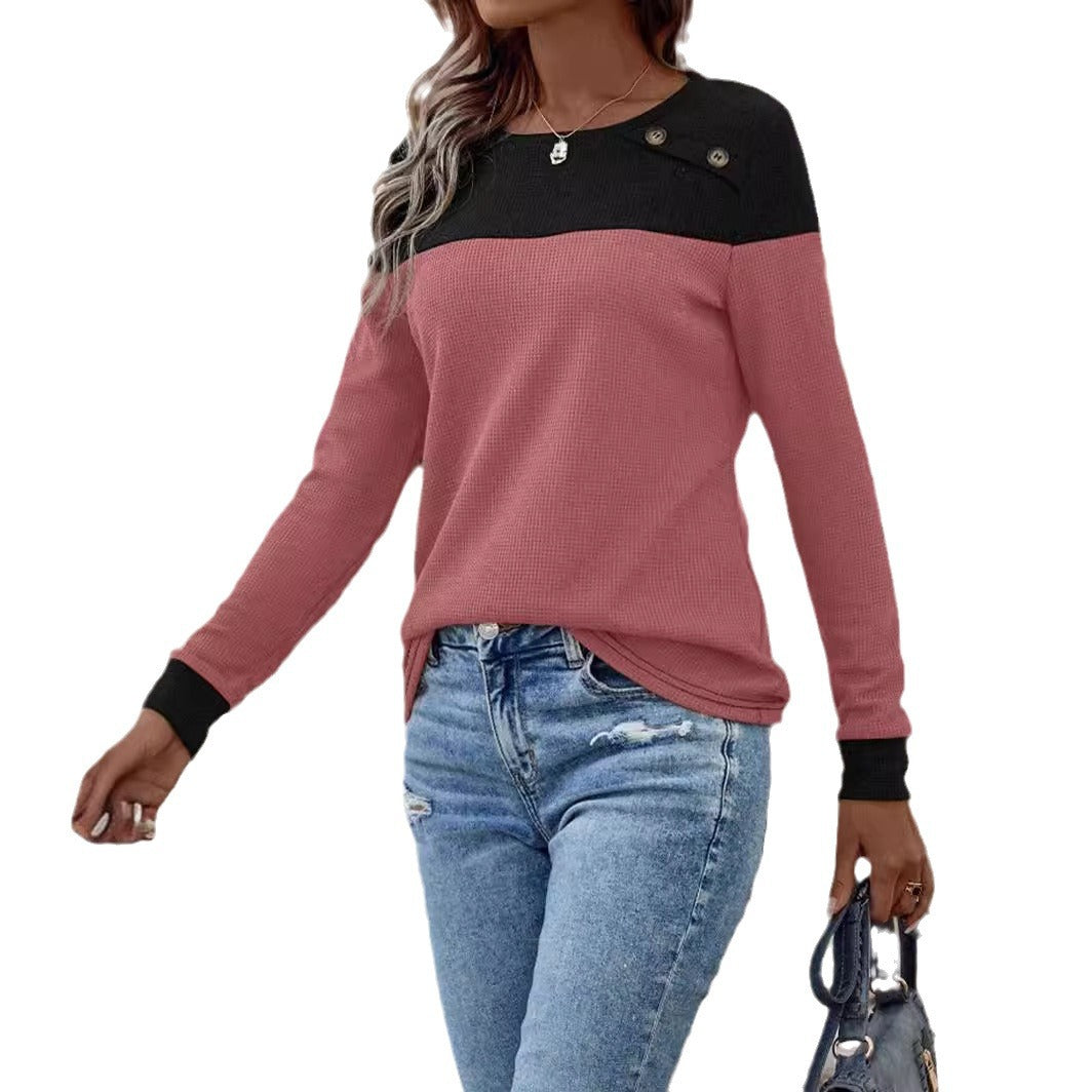 Damen Pullover mit strukturiertem Design und Button-Details Stalluxe