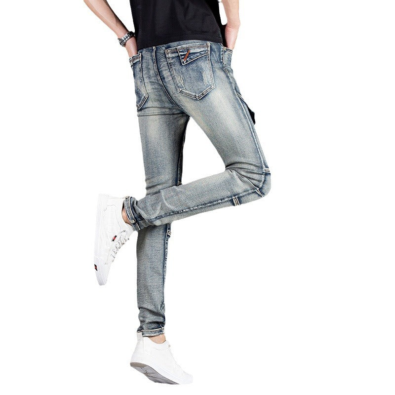 Herren elegante Slim Fit Jeans im zeitgemäßen Used-Look Stalluxe