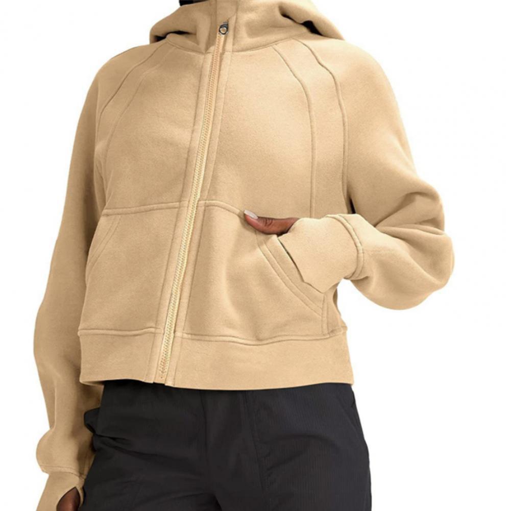Damen lässige Kapuzenjacke mit nach unten gerafftem Schnitt und praktischen Taschen Stalluxe