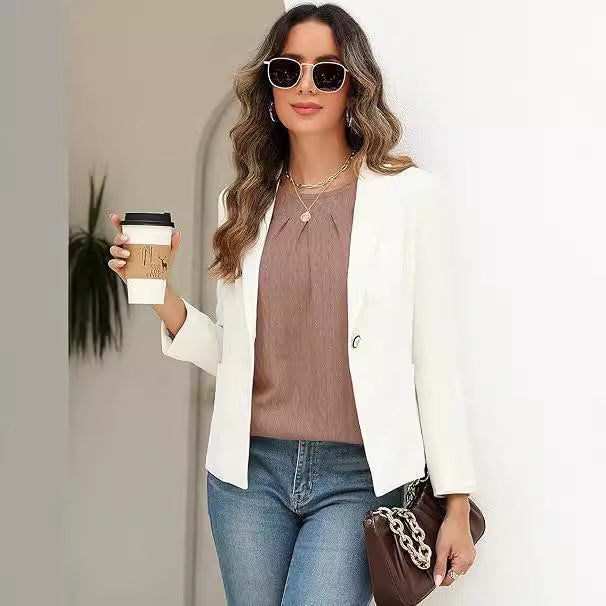 Damen Stylische Bluse mit dekorativem Faltenwurf Stalluxe