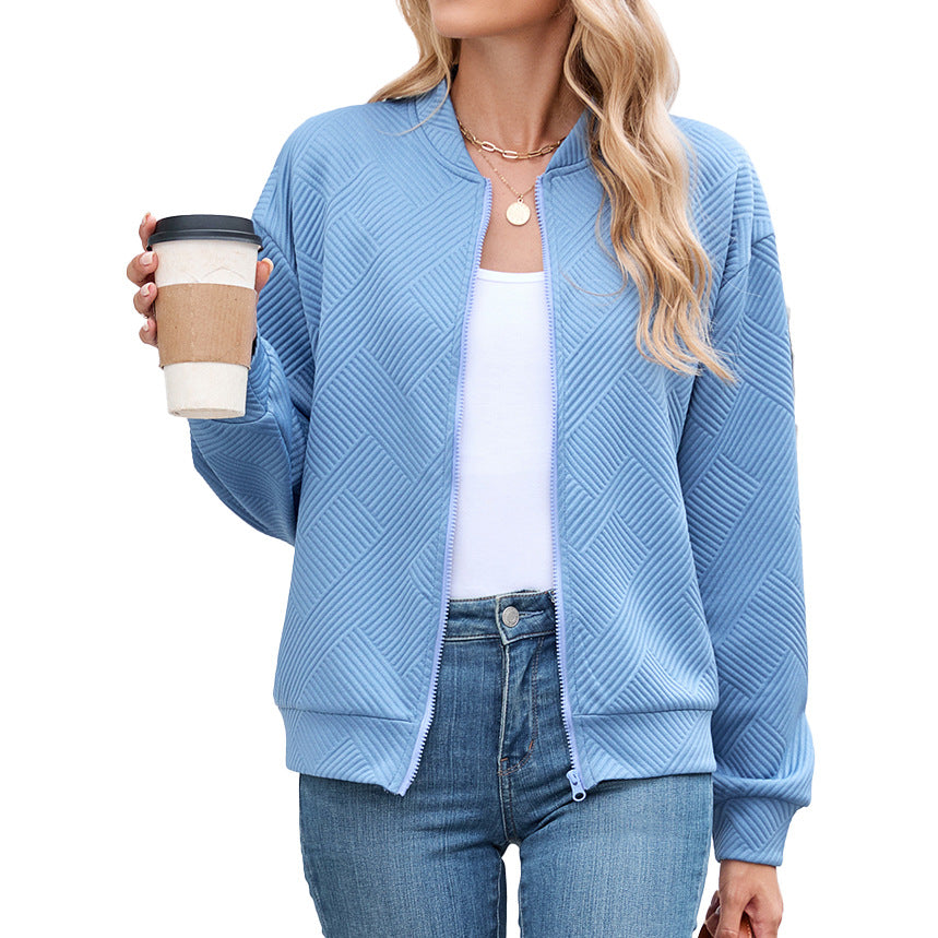 Damen Sportliche Bomberjacke mit strukturiertem Design Stalluxe