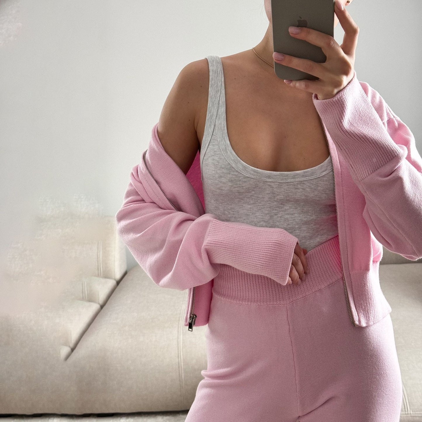 Damen Freizeit-Anzug mit weitem Schnitt und hochwertigem Stoff Stalluxe