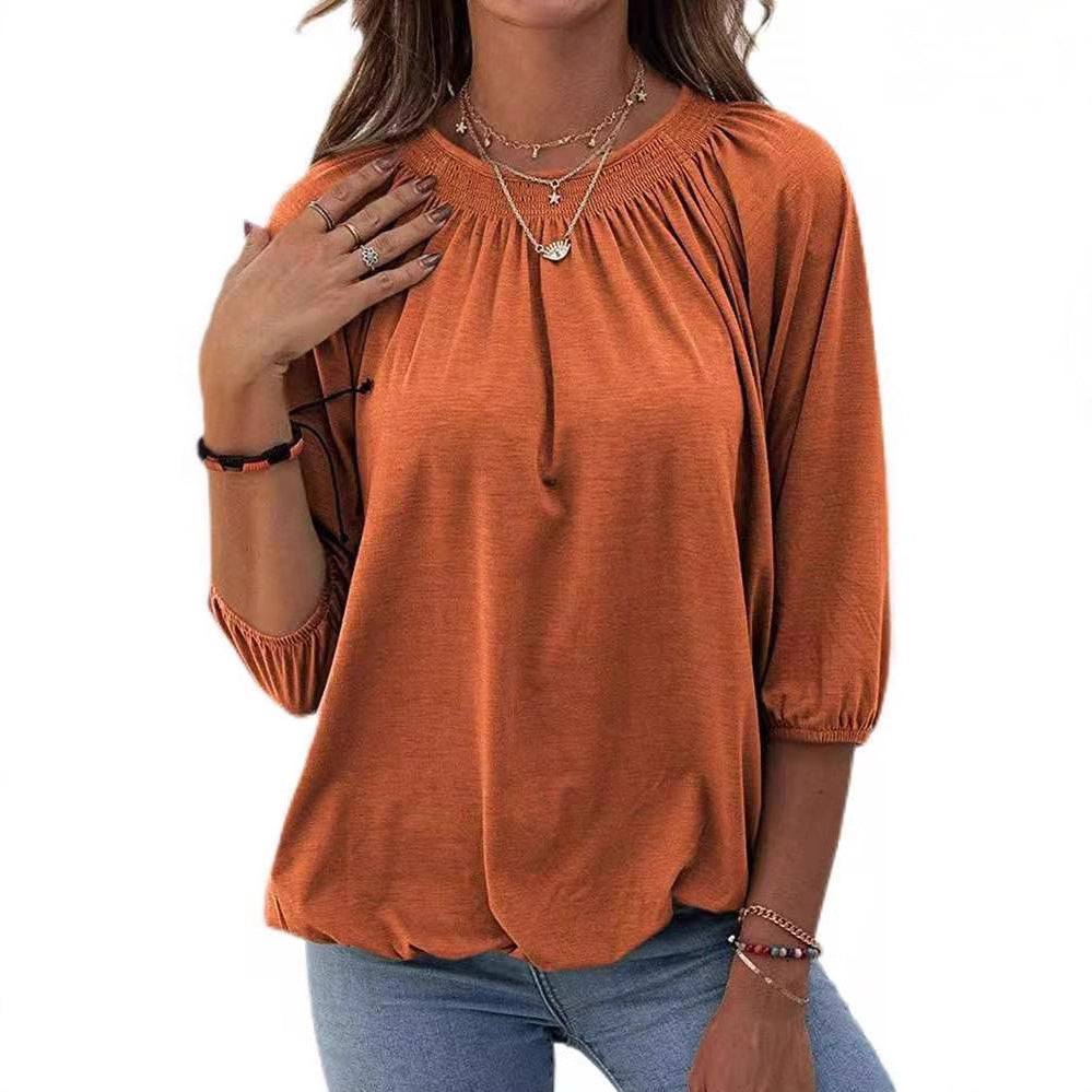 Damen lässiges Oversized-Shirt mit Rüschen und Viskose-Material Stalluxe