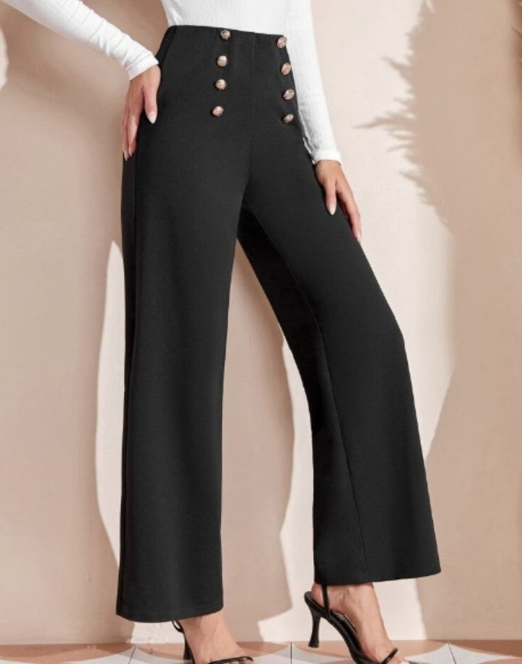 Damen Hochtaillierte Palazzo-Hosen Stalluxe