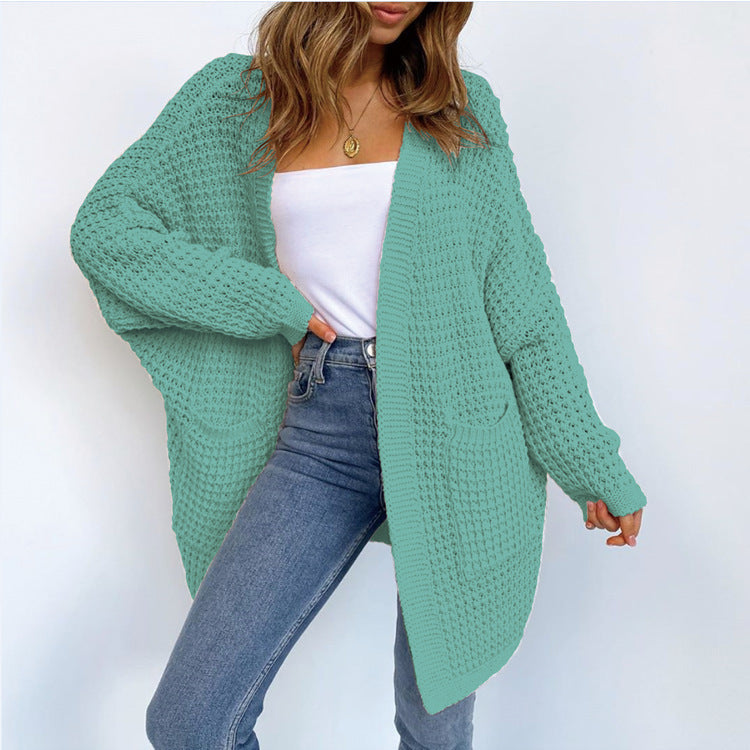 Damen Grobstrickjacke mit lässigem Schnitt und praktischen Taschen Stalluxe