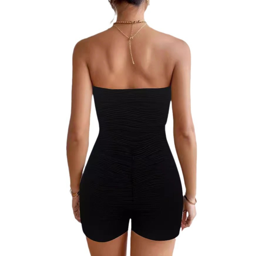 Damen Trägershirt mit Raffung und figurbetontem Schnitt Stalluxe