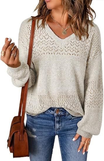 Damen luftiger Strickpullover Stalluxe