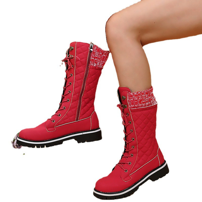 Damen Modische Winterstiefel mit warmem Futter und robustem Profil Stalluxe