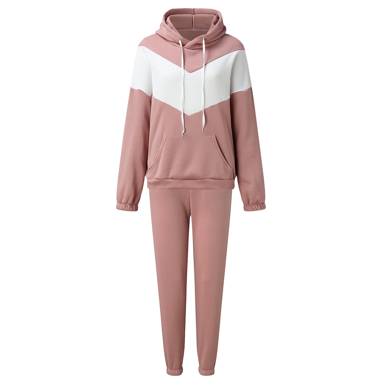 Damen sportlicher Hoodie und enge Jogginghose Set Stalluxe