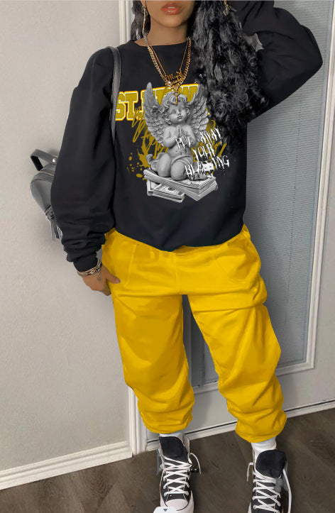 Damen Urbaner Sweatshirt und bequeme Jogginghose Set Stalluxe