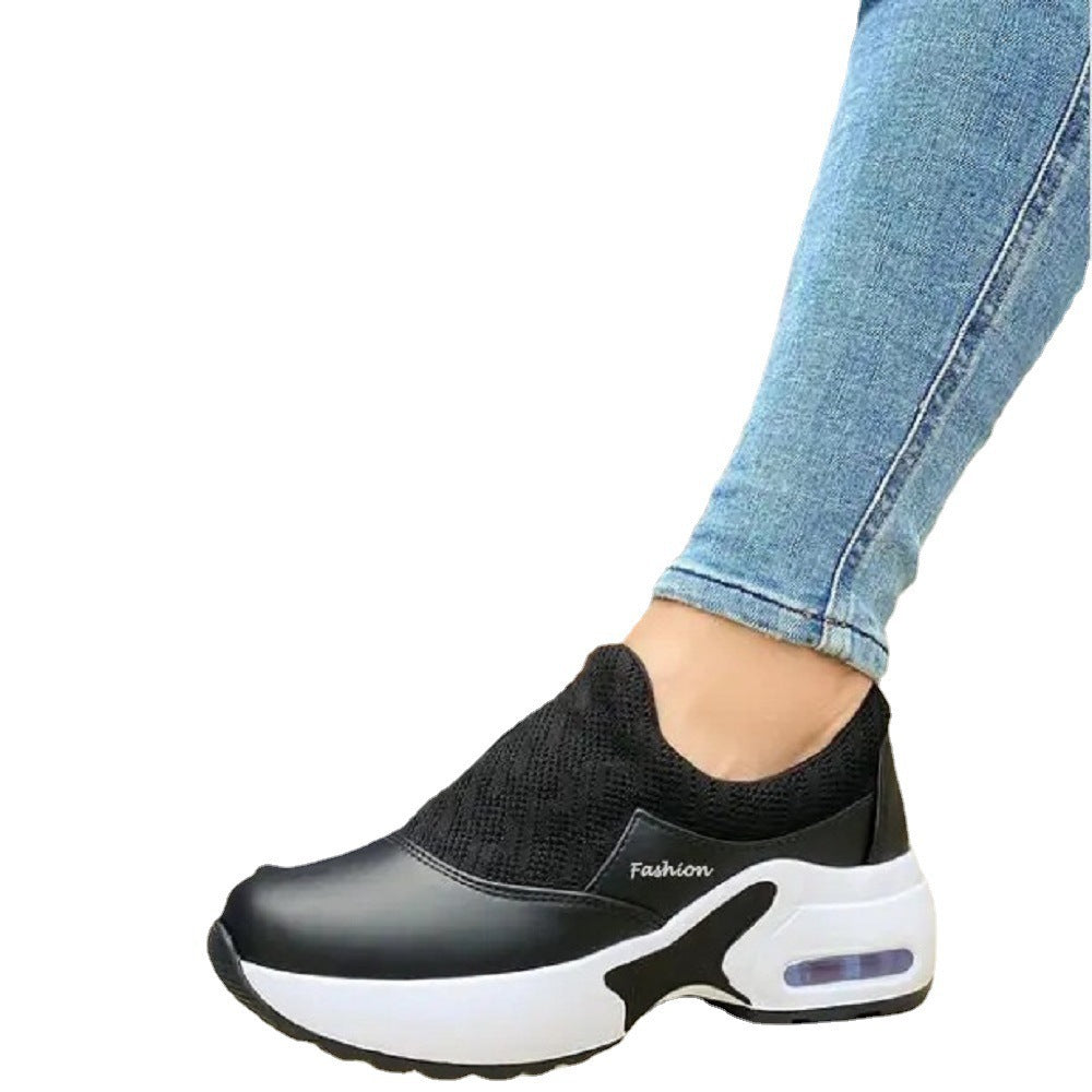 Damen modische Slip-On Sneakers mit atmungsaktivem Obermaterial und dämpfender Sohle Stalluxe
