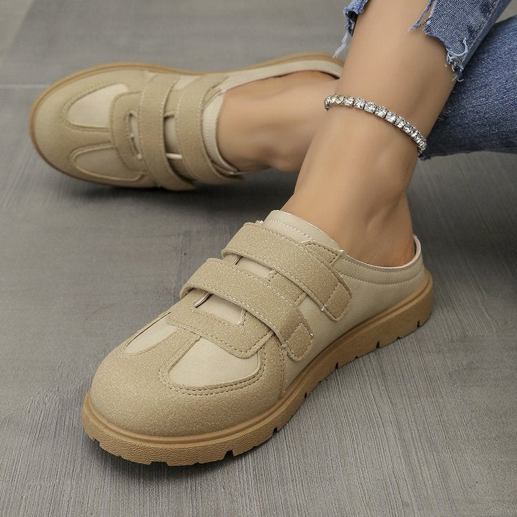 Damen bequeme Clogs mit verstellbaren Klettverschlussriemen und ergonomischem Fußbett Stalluxe