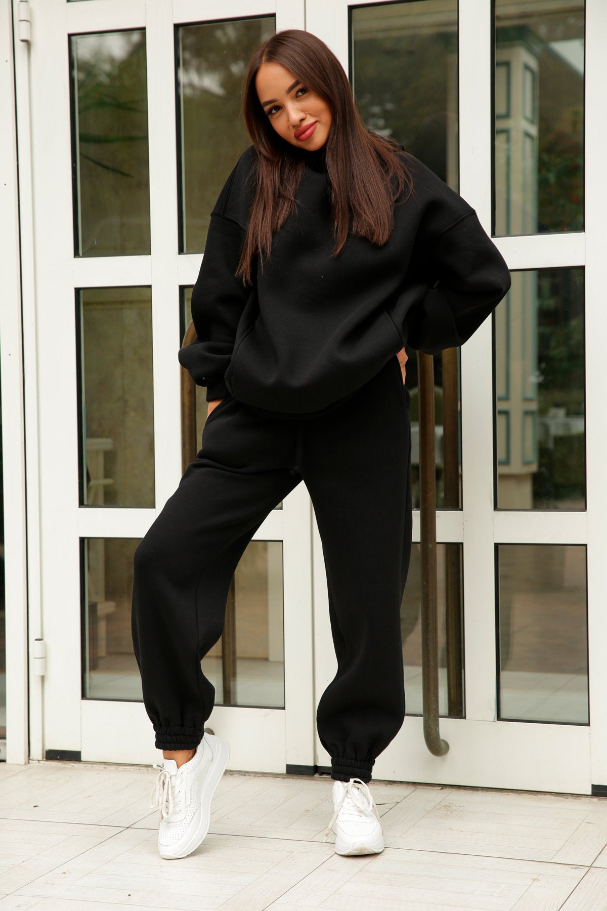 Women's Cozy Hooded Sweatpants Set Stalluxe