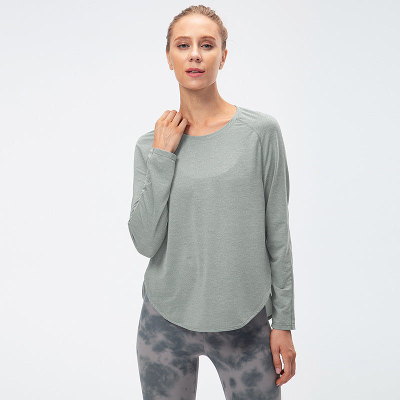 Damen Atmungsaktives Langarmshirt mit innovativem Design und Rückenschnitt Stalluxe