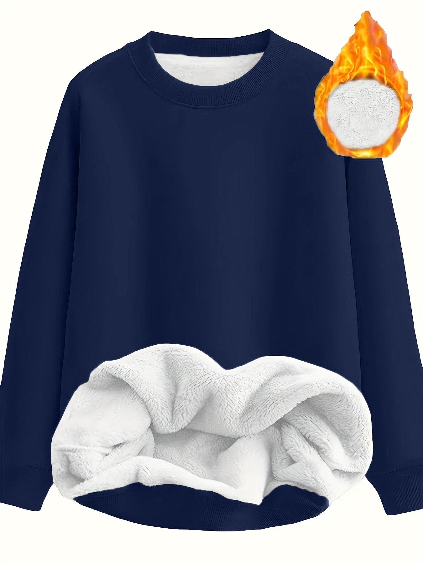Damen Wärmendes Sweatshirt mit flauschigem Innenfutter Stalluxe