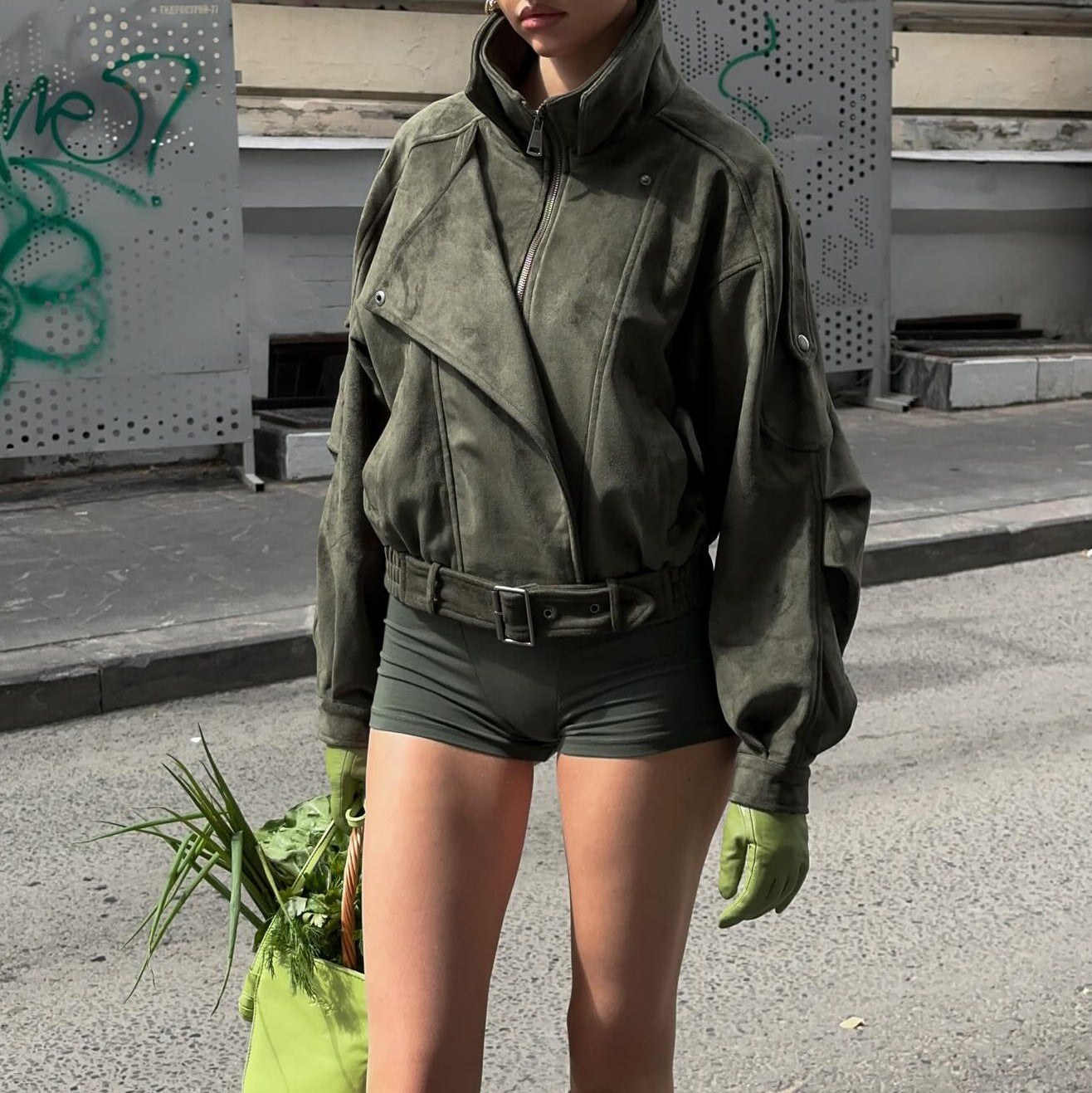 Damen Urbaner Oversized-Windbreaker Stalluxe