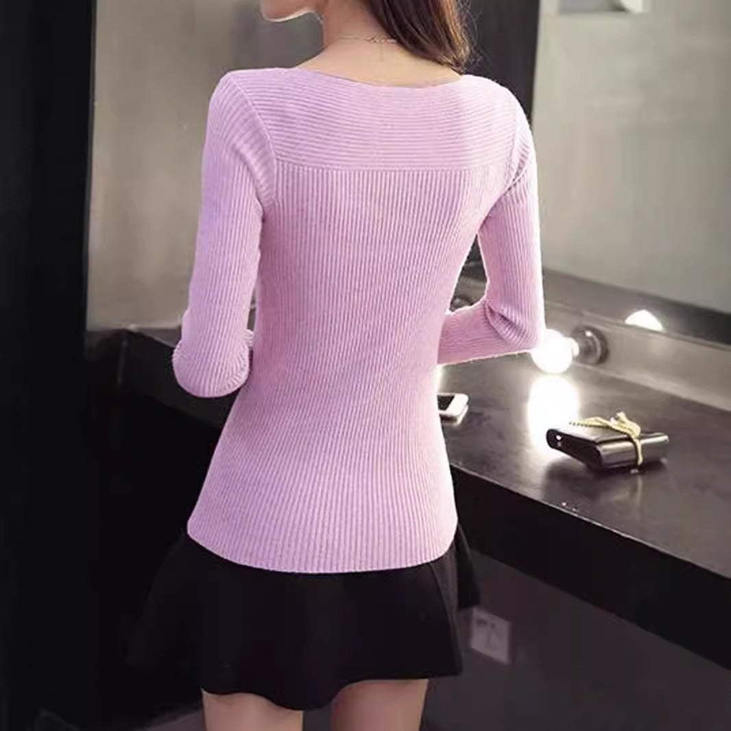 Damen Langärmliges, elegantes Strickoberteil Stalluxe