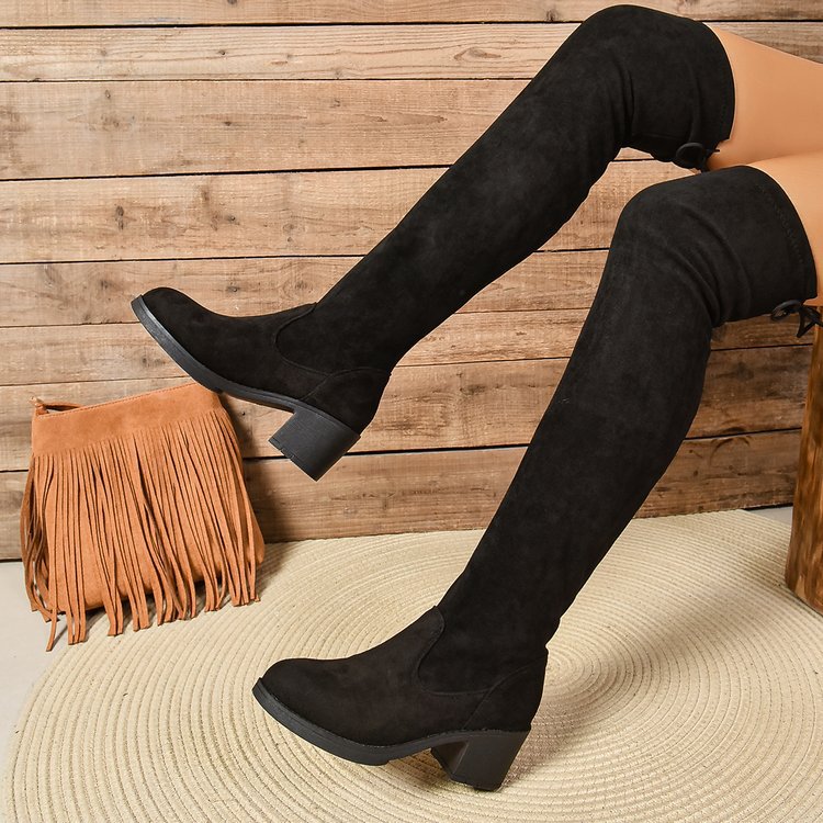 Damen Stiefel mit lässigem Raffungseffekt Stalluxe