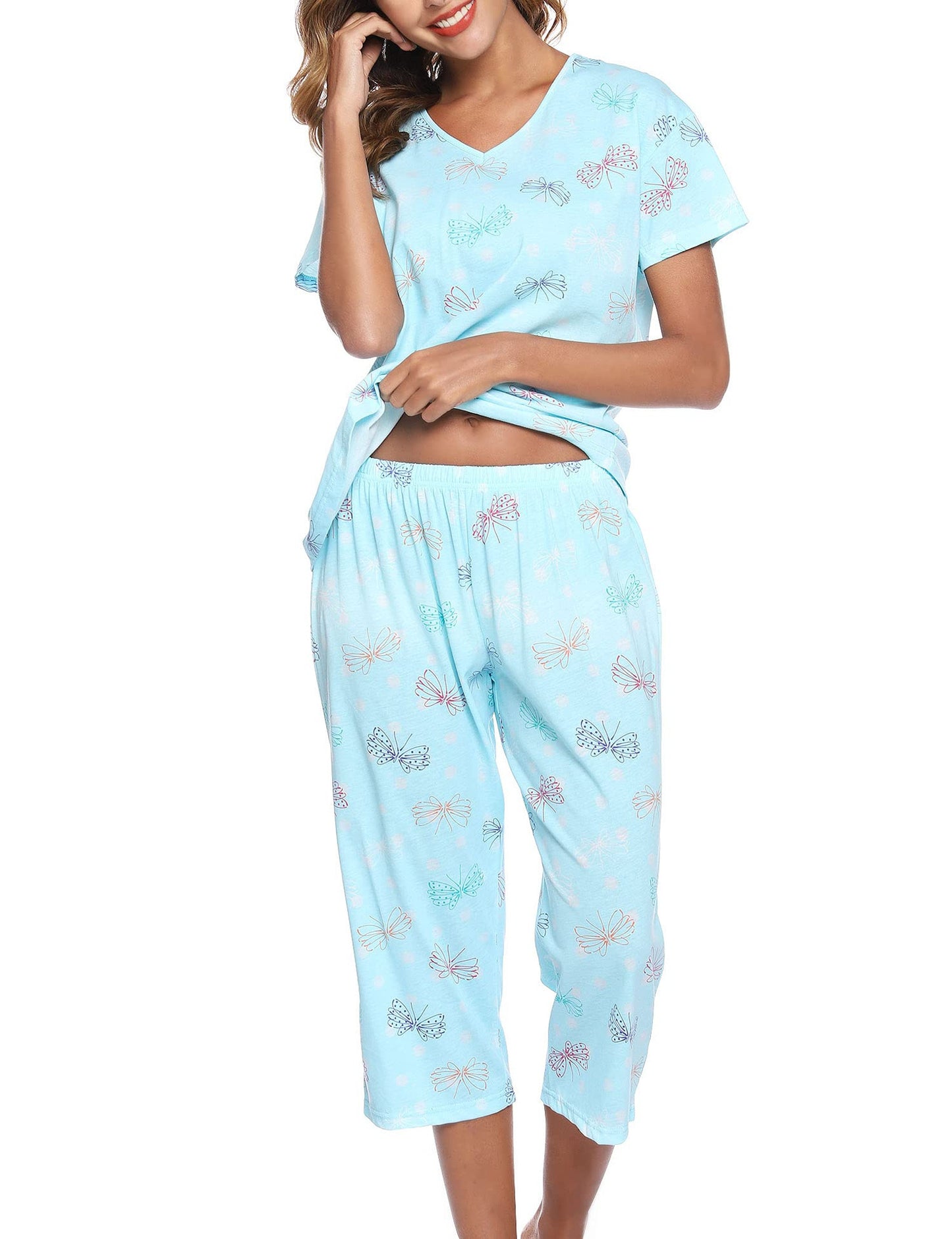Women's Fun Graphic Pajama Set Stalluxe