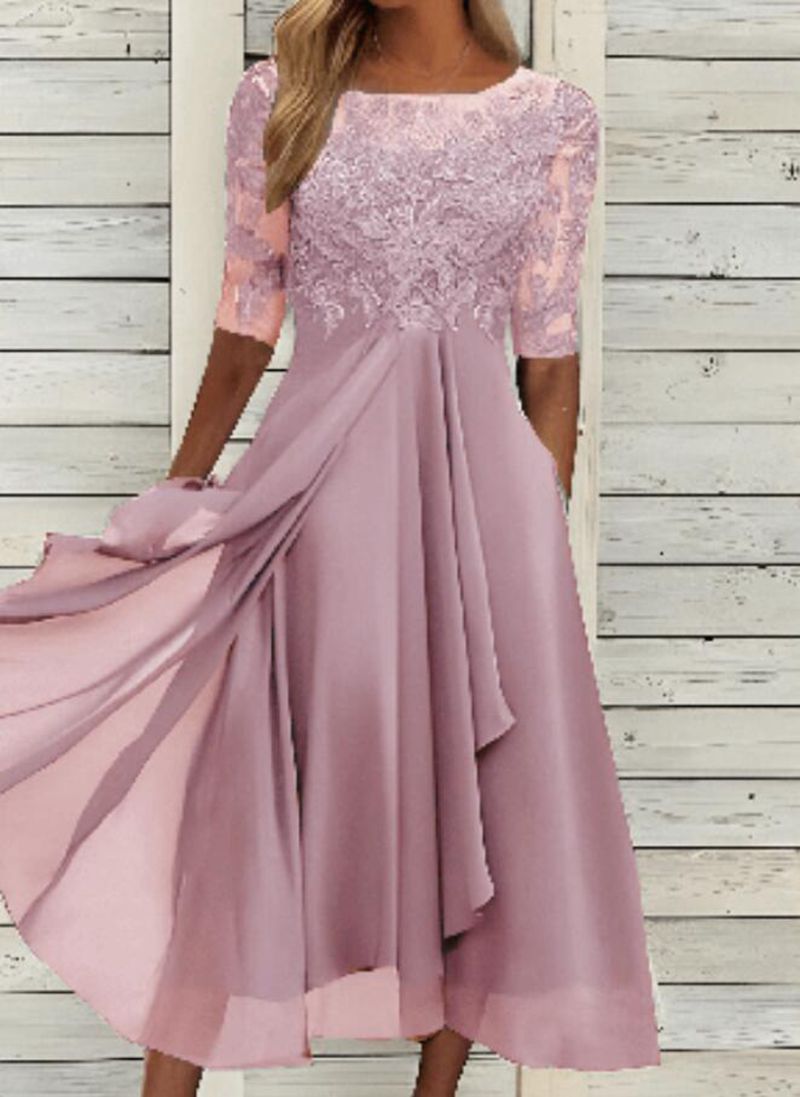 Damen Elegantes Hochzeitskleid mit exquisiter Spitzenverzierung Stalluxe