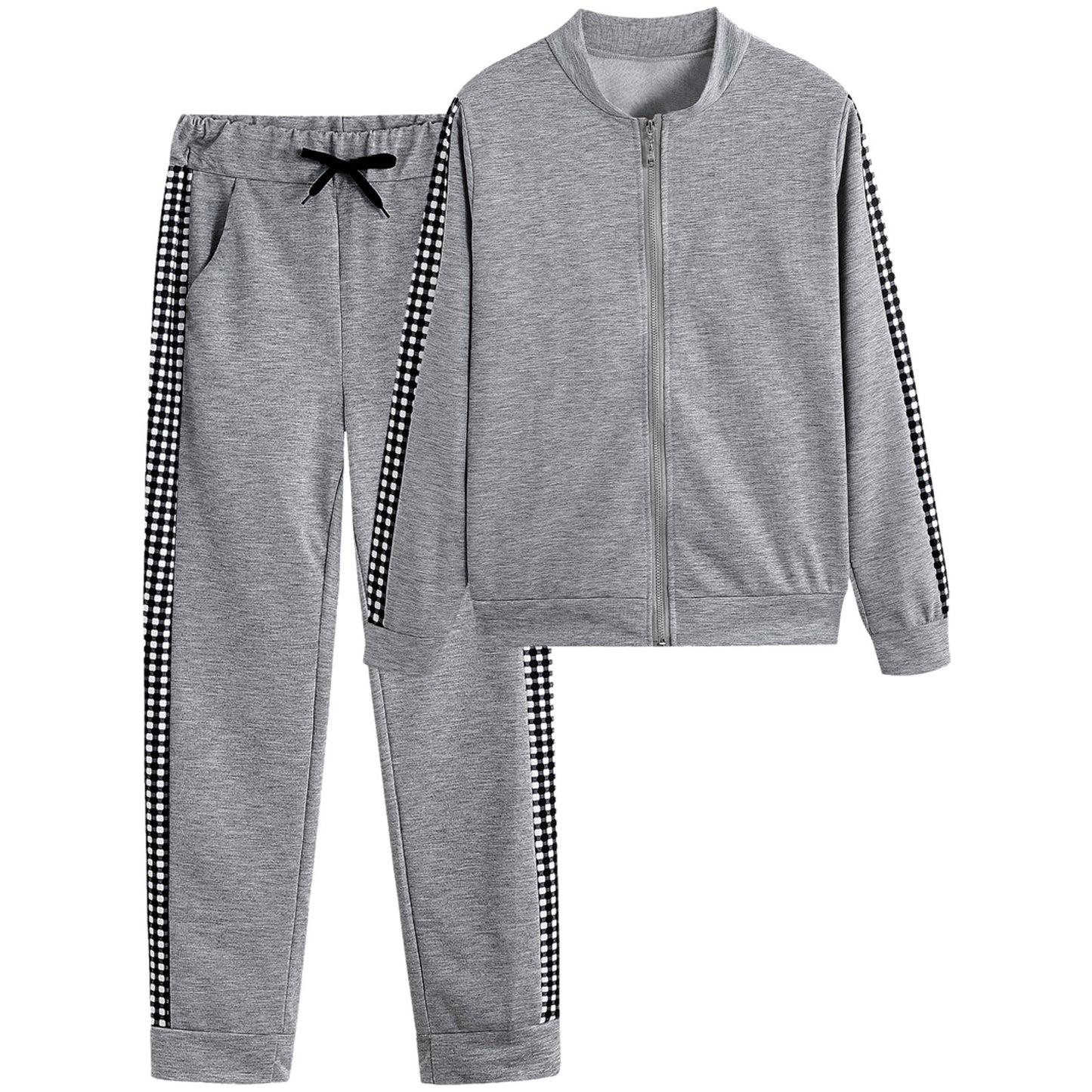 Women's Sporty Zip-Up Tracksuit Set Stalluxe