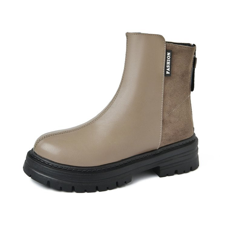 Damen Modische Chelsea-Stiefel mit rutschfester Profilsohle und elastischem Einsatz Stalluxe