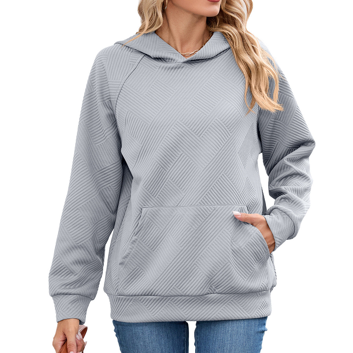 Damen Kapuzenpullover mit strukturiertem Design Stalluxe