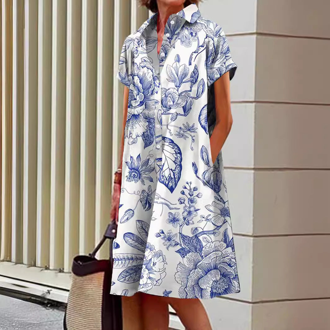Damen Hemdblusen Kleid Stalluxe