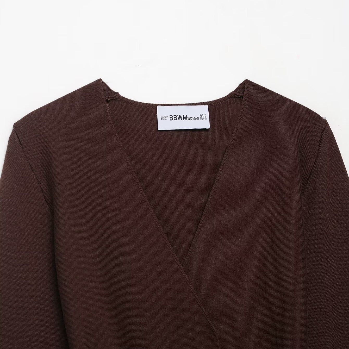 Damen elegante Wickeljacke mit Taillenbindung und weichem Stoff Stalluxe