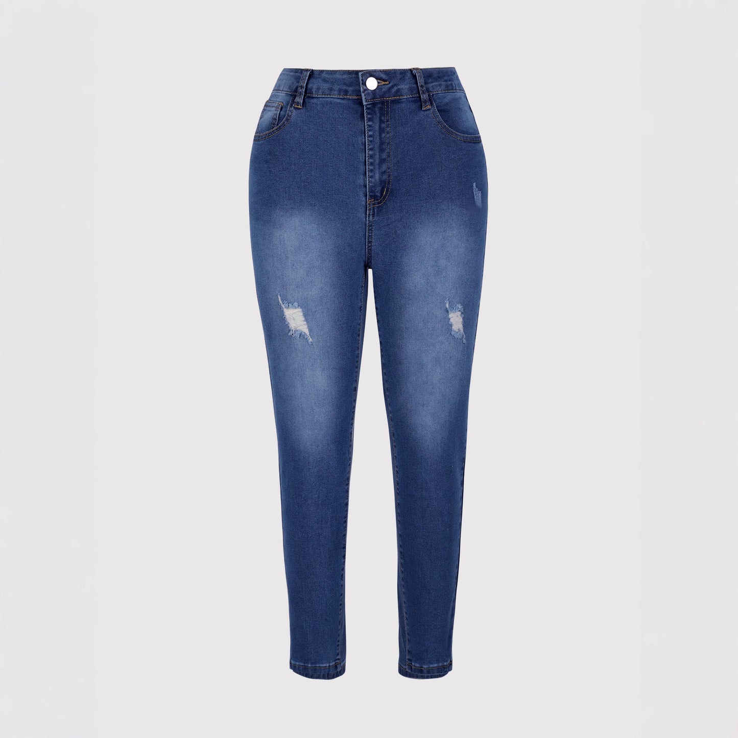 Damen High-Waist Jeans mit figurbetontem Schnitt Stalluxe